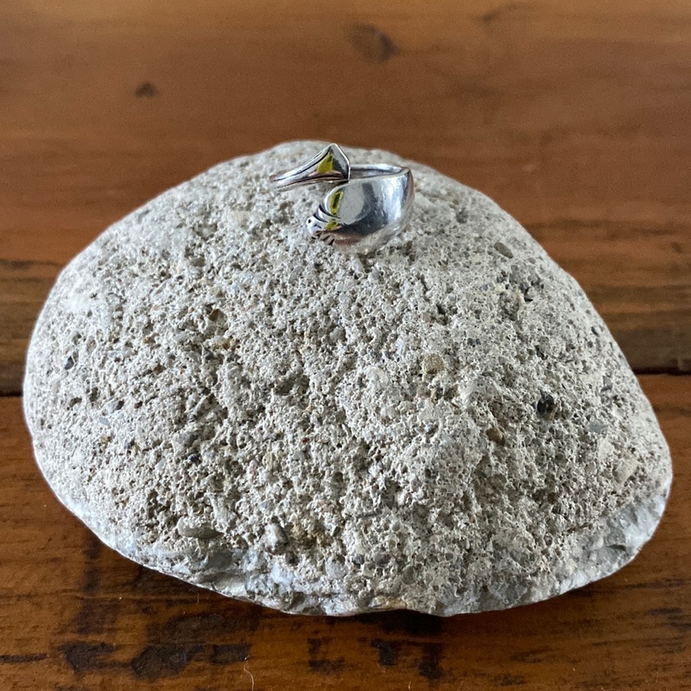 Spoon sterling silver ring